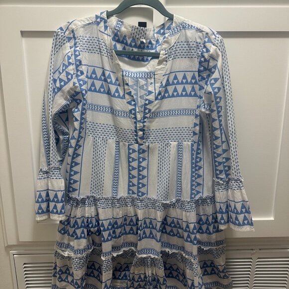 Tuckernuck Pomander Place Salma Dress in Cornflower Blue - Picture 2 of 4